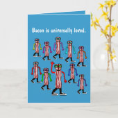 Funny Bacon Birthday Card Geschenk Karte (Gelbe Blume)