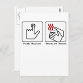 Funny Bacon Dryer Postkarte (Vorne/Hinten)