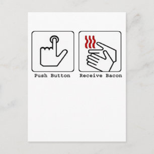 Funny Bacon Dryer Postkarte