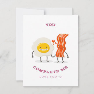 Funny Bacon Egg Complete | Bestes Geschenk für Stu Einladung