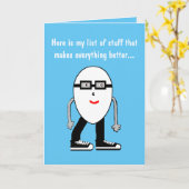 Funny Bacon & Egg Geburtstagskarte Geschenk Karte (Gelbe Blume)