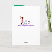 Funny Bacon & Egg Geburtstagskartengeschenk Karte (Rückseite)