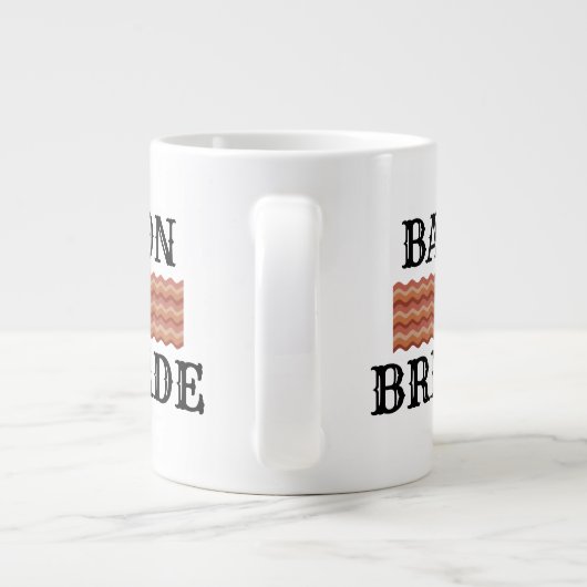 Funny Bacon Lover Frühstück Jumbo-Tasse (Rückseite)