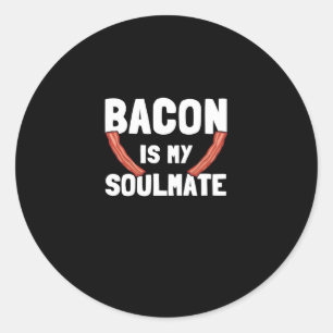 Funny Bacon Lovers Funny Bacon Runder Aufkleber