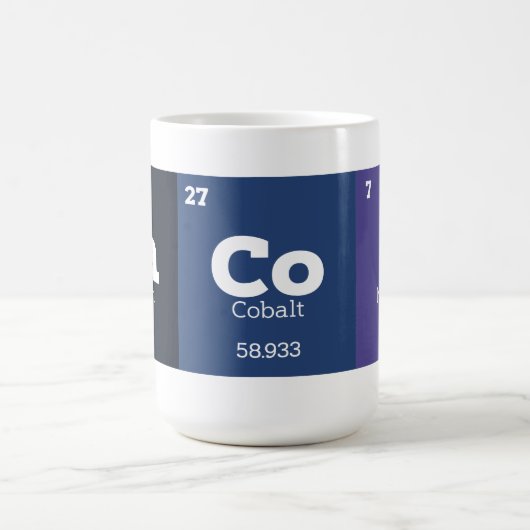 Funny Bacon Periodic Table Elements Kaffeetasse (Mittel)