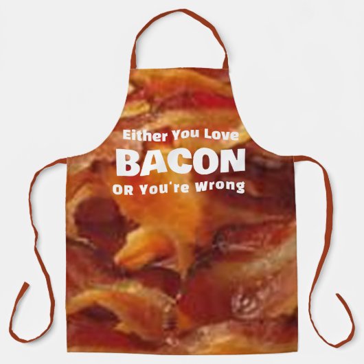 Funny Bacon Schürze, entweder Sie Liebe Bacon Spaß Schürze (Vorderseite)