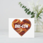 Funny Bacon Spaß Postkarte (Stehend Vorderseite)