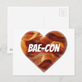 Funny Bacon Spaß Postkarte (Vorne/Hinten)
