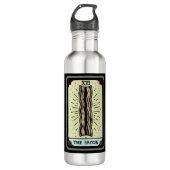 Funny Bacon Tarot Card Edelstahlflasche (Vorderseite)