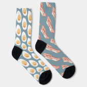Funny Bacon und Eggs Muster Socken (Rechts)