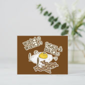 Funny Bacon und Eier Postkarte (Stehend Vorderseite)