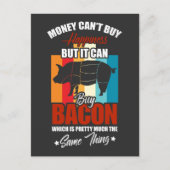 Funny Bacon Zitat für GRILLEN Grillmaster Postkarte (Vorderseite)