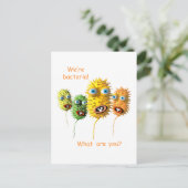 Funny Bacteria Postkarte (Stehend Vorderseite)