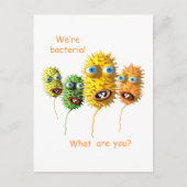 Funny Bacteria Postkarte (Vorderseite)