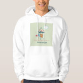 Funny Bacteriologist Scientist mit Big Mustache Hoodie (Vorderseite)