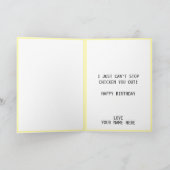 Funny Bad Chick Hühnchenehouse Happy Birthday Dankeskarte (Innenseite)