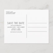 Funny Bad Dance bewegt Foto Save the Date Ankündigungspostkarte (Rückseite)