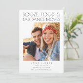 Funny Bad Dance Moves Foto Hochzeit speichern das Ankündigung (Stehend Vorderseite)