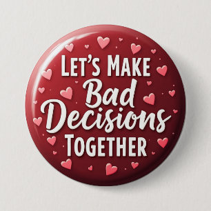 Funny Bad Decision Valentine's Day Fett Button
