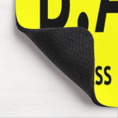 Funny BAD Dementia Vergessene Typografie Mousepad (Ecke)