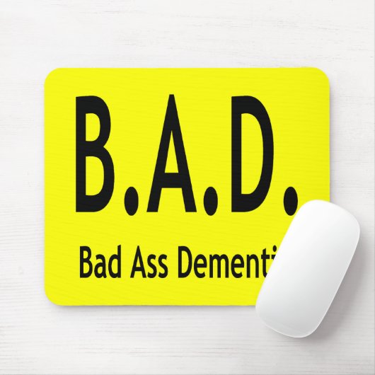 Funny BAD Dementia Vergessene Typografie Mousepad (Mit Mouse)