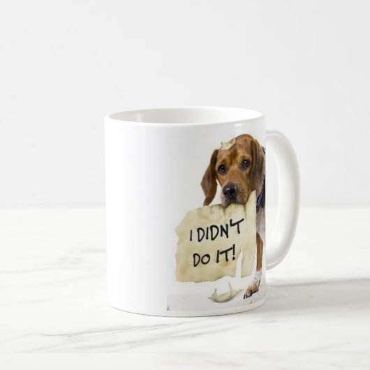 Funny Bad Dog in der Hundekaffee-Cup-Umarmung Kaffeetasse (VorderseiteRechts)