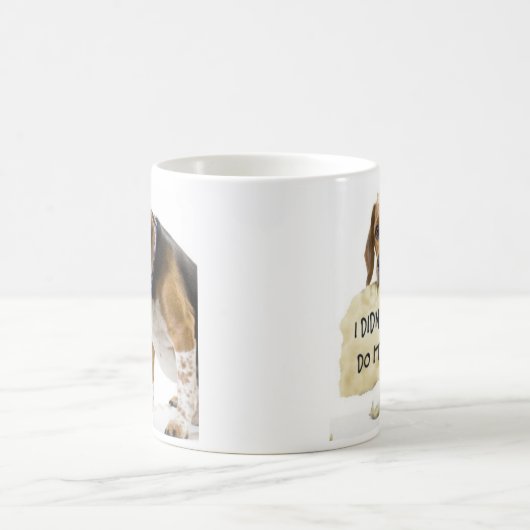 Funny Bad Dog in der Hundekaffee-Cup-Umarmung Kaffeetasse (Mittel)