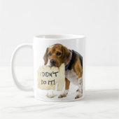 Funny Bad Dog in der Hundekaffee-Cup-Umarmung Kaffeetasse (Links)