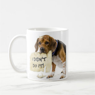 Funny Bad Dog in der Hundekaffee-Cup-Umarmung Kaffeetasse