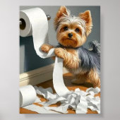 Funny Bad Dog Wall Poster (Vorne)