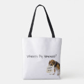 Funny Bad Dog Welpe ich habe es nicht gemacht Tasc Tasche (Rückseite)