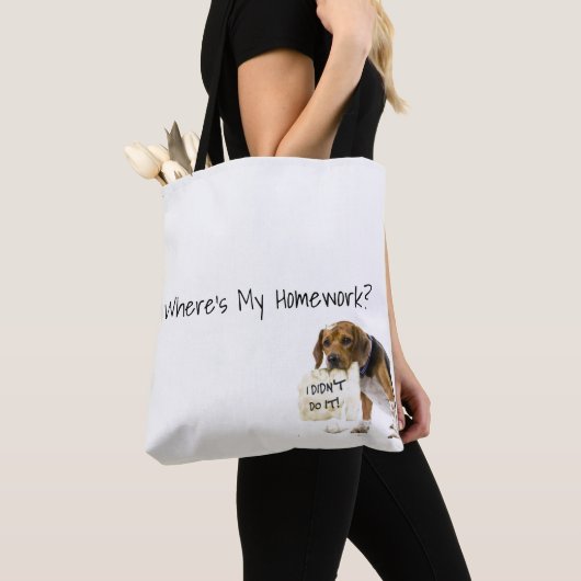 Funny Bad Dog Welpe ich habe es nicht gemacht Tasc Tasche (Von Nahem)