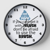 Funny Bad flatch pinsel Art Uhr (Vorderseite)