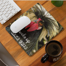 Funny Bad Hair Chicken Foto Meme Mousepad