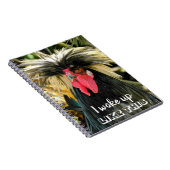 Funny Bad Hair Chicken Foto Meme Notizblock (Rechte Seite)