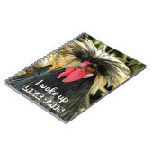 Funny Bad Hair Chicken Foto Meme Notizblock (Linke Seite)