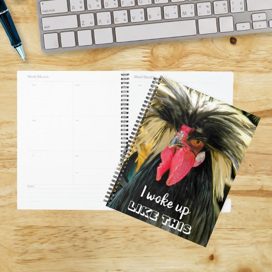 Funny Bad Hair Chicken Foto Meme Planer