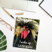 Funny Bad Hair Day Chicken Meme Notizblock