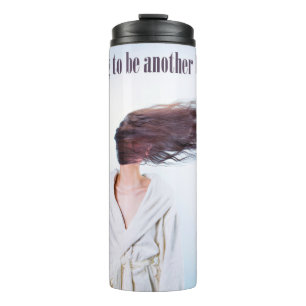 Funny Bad Hair Day individuelle Name tummeln Thermosbecher