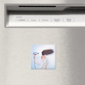 Funny Bad Hair Day Magnet (In Situ (Geschirrspüler))