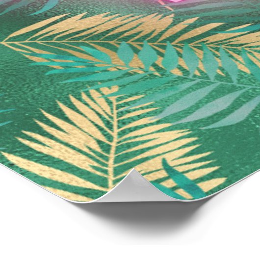 Funny Bad Neon Jungle Print Quote Poster (Ecke)