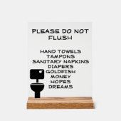 Funny Bad nicht spülen Acrylschild (Vorderseite)