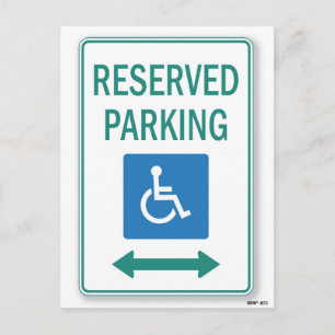 Funny Bad Parking Hinweis Postkarte