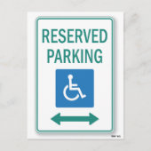 Funny Bad Parking Hinweis Postkarte (Vorderseite)