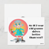 Funny Bad Parking Hinweis Postkarte (Vorne/Hinten)