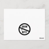 Funny Bad Parking Hinweis Postkarte (Rückseite)