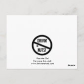 Funny Bad Parking Hinweis Postkarte (Rückseite)