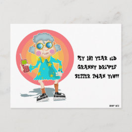 Funny Bad Parking Hinweis Postkarte