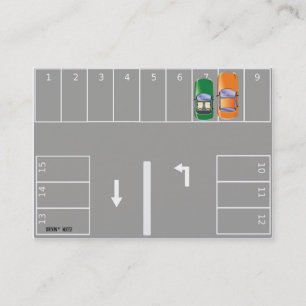Funny Bad Parking Hinweis Visitenkarte