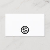 Funny Bad Parking Hinweis Visitenkarte (Rückseite)